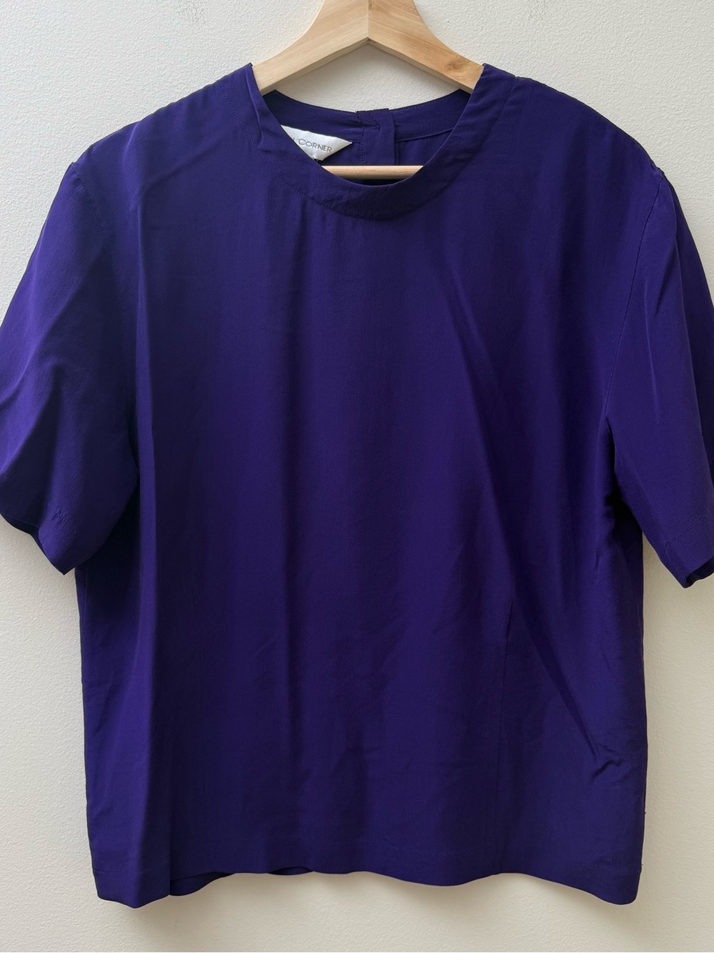 Casual Corner Deep Purple Silk Top